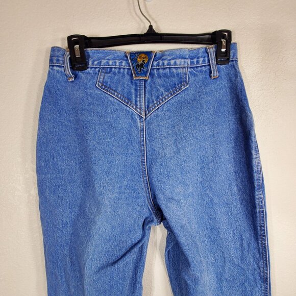 Vintage Blaze Blue Jeans Womens High Waisted Size 11/30.5 100% Cotton 90's Y2k - Picture 12 of 13